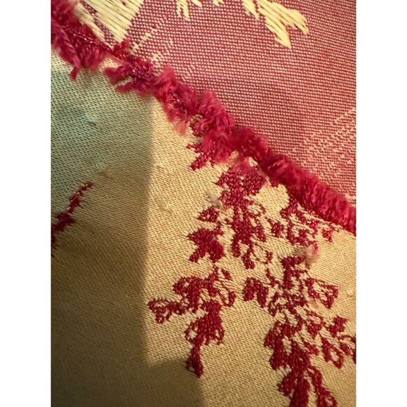 Vtg French Toile De Jouy Fabric "Les Ballons De Gonesse" Balloon Pattern 54x59" - Picture 8 of 8